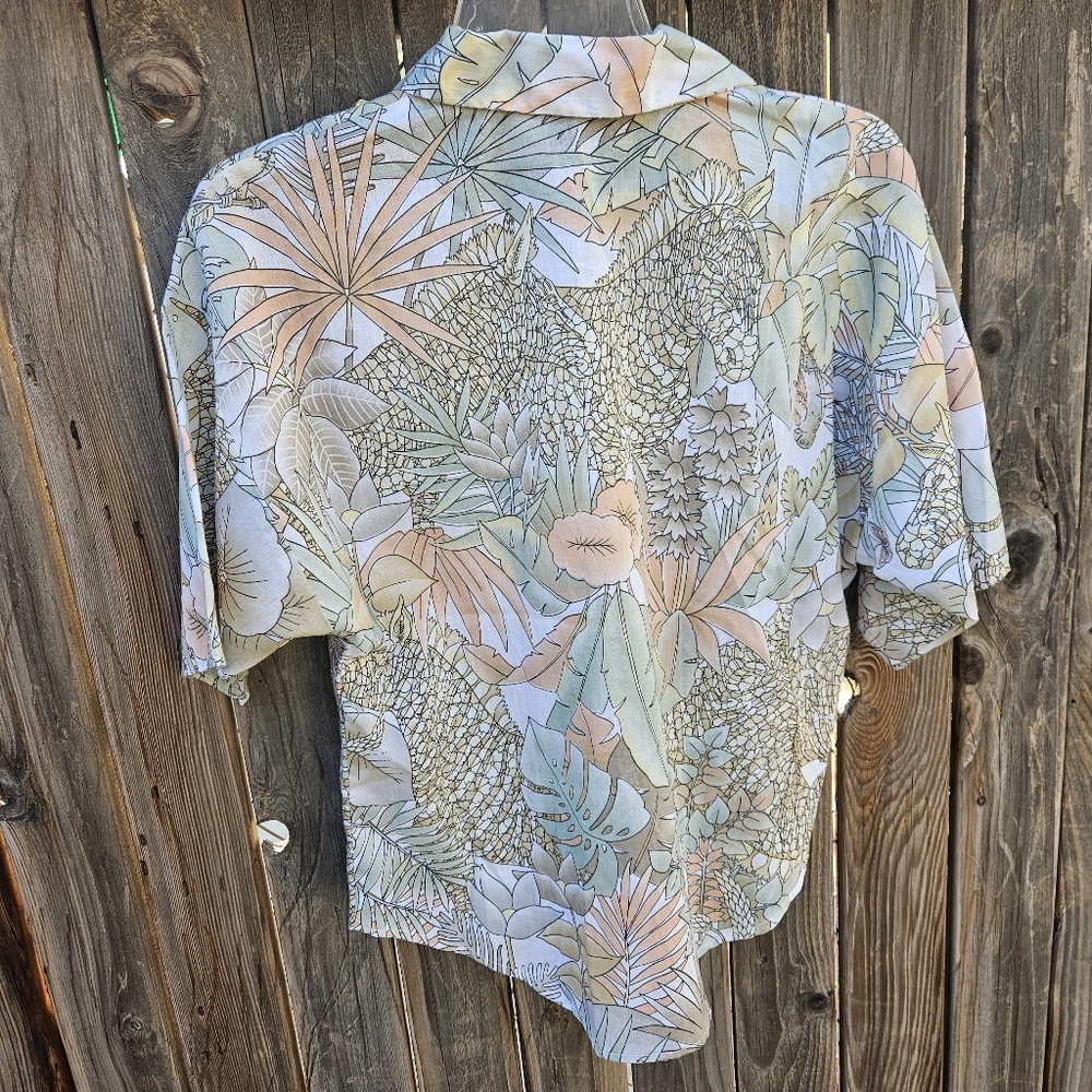 Rhapsody Tropical Print Women Shirt Size Small - Picture 10 of 16
